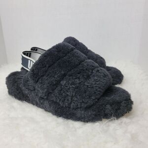 Ugg Fluff Yeah Women's Slide Size 7   Black  Sandals Slip On